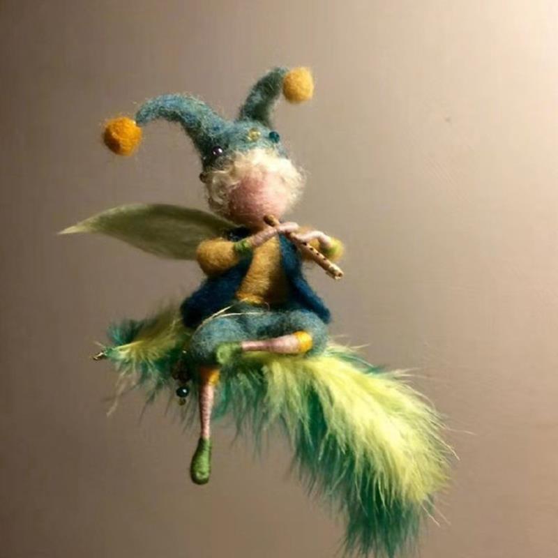 ✨ Fairy DIY Wool Needle Felt (Wool Felt Craft Stamp Set Needle Felt Gift Craft Kit)