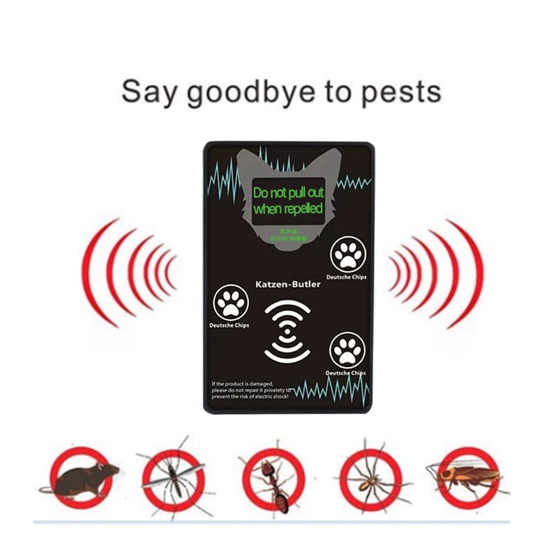 Ultrasonic electronic mouse repeller