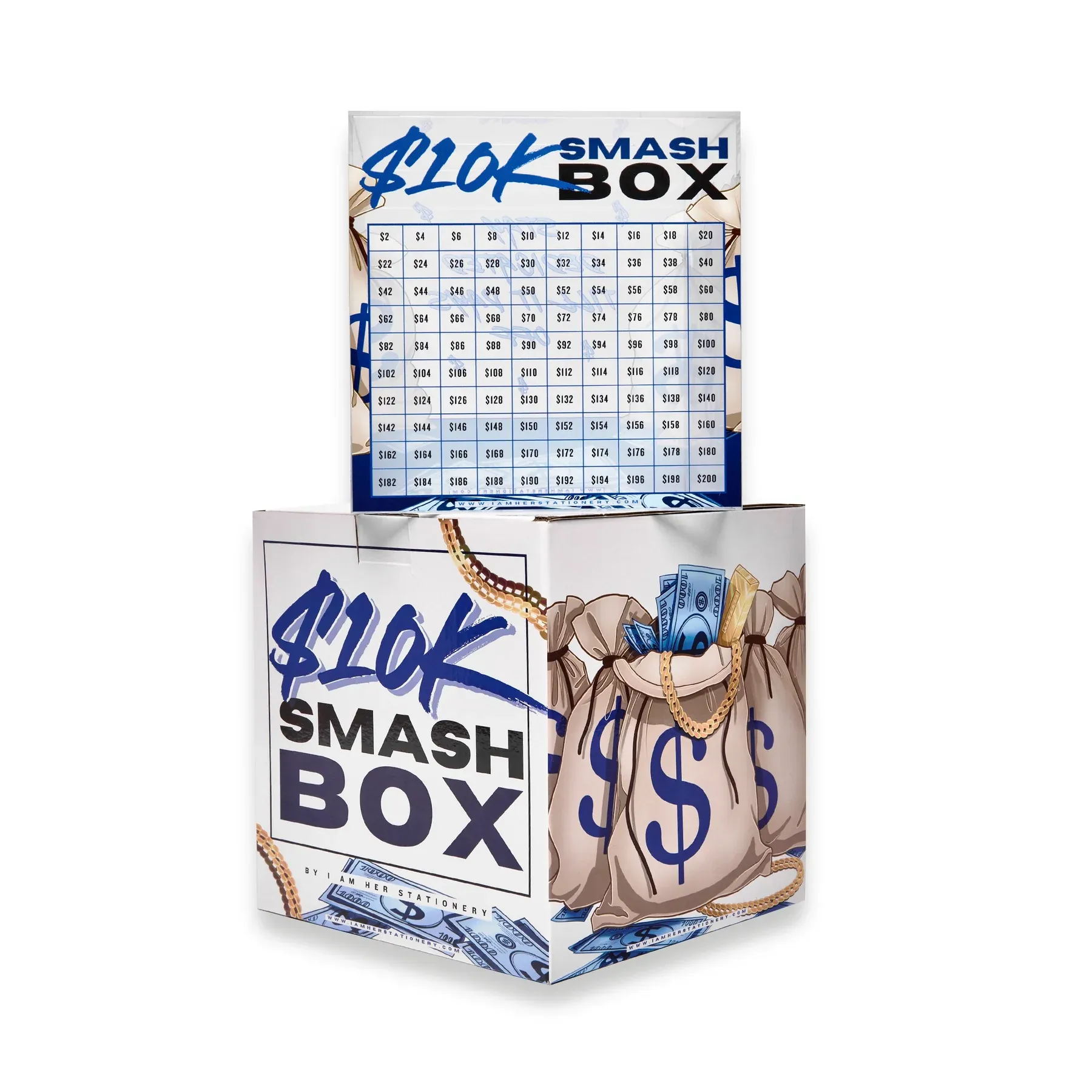 Budget Planners $10k Cash Savings Box