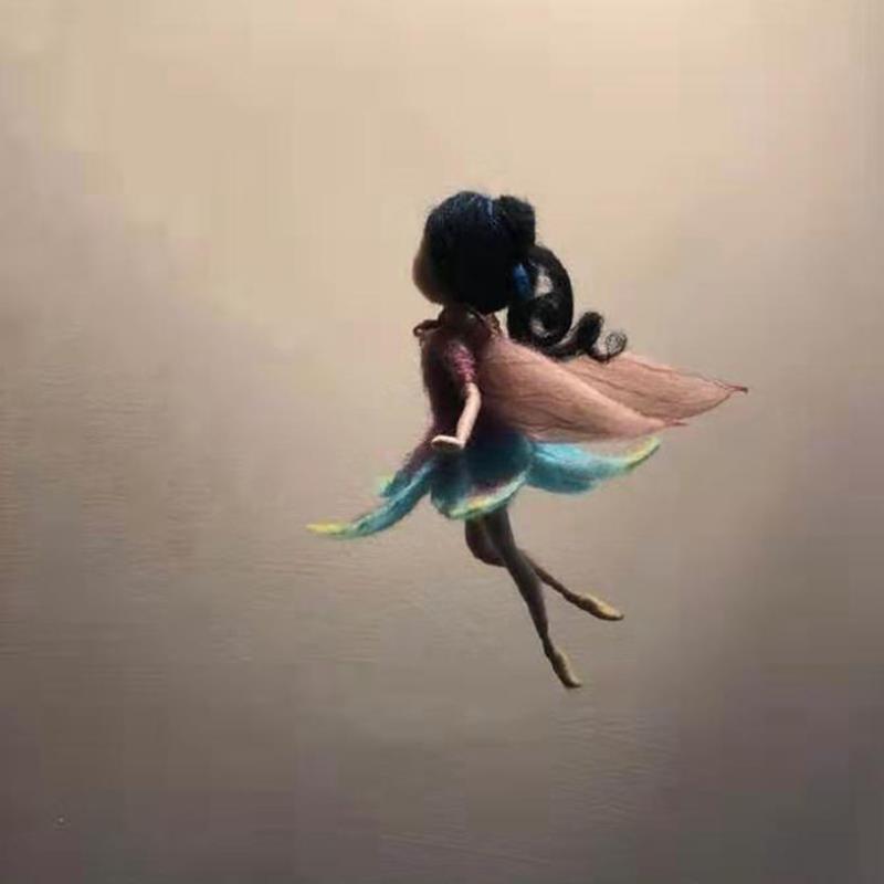 ✨ Fairy DIY Wool Needle Felt (Wool Felt Craft Stamp Set Needle Felt Gift Craft Kit)