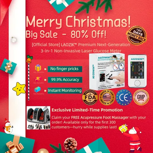 [Expert-Grade Measuring] -AOZOWINTM Advanced Non-Invasive GlucoseMonitor-99.9% Accuracy + Exclusive Gift ✅TGA Approved