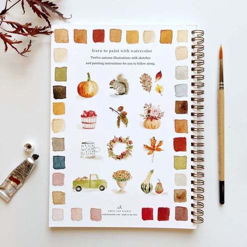 🖼️Beginner-Friendly💕 Watercolor Workbook