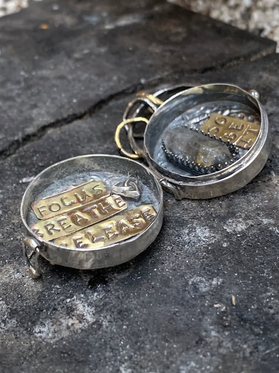925 Silver Triple Moon & Tree of Life Locket
