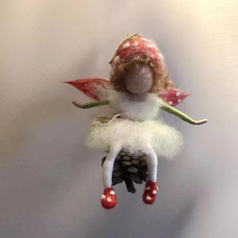 ✨ Fairy DIY Wool Needle Felt (Wool Felt Craft Stamp Set Needle Felt Gift Craft Kit)