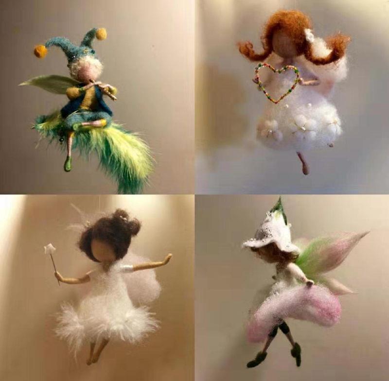 ✨ Fairy DIY Wool Needle Felt (Wool Felt Craft Stamp Set Needle Felt Gift Craft Kit)
