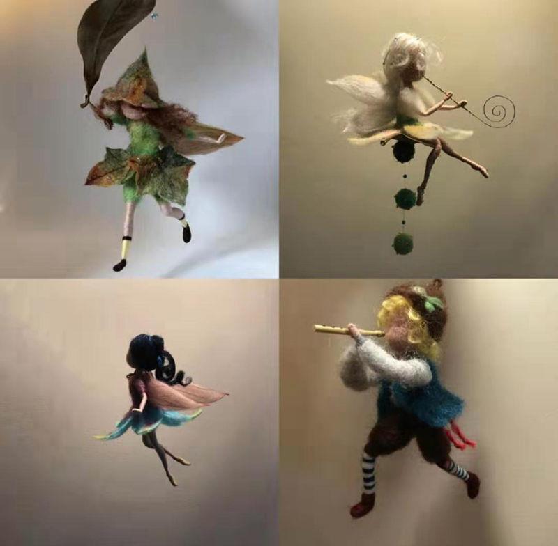 ✨ Fairy DIY Wool Needle Felt (Wool Felt Craft Stamp Set Needle Felt Gift Craft Kit)