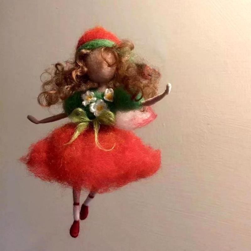 ✨ Fairy DIY Wool Needle Felt (Wool Felt Craft Stamp Set Needle Felt Gift Craft Kit)