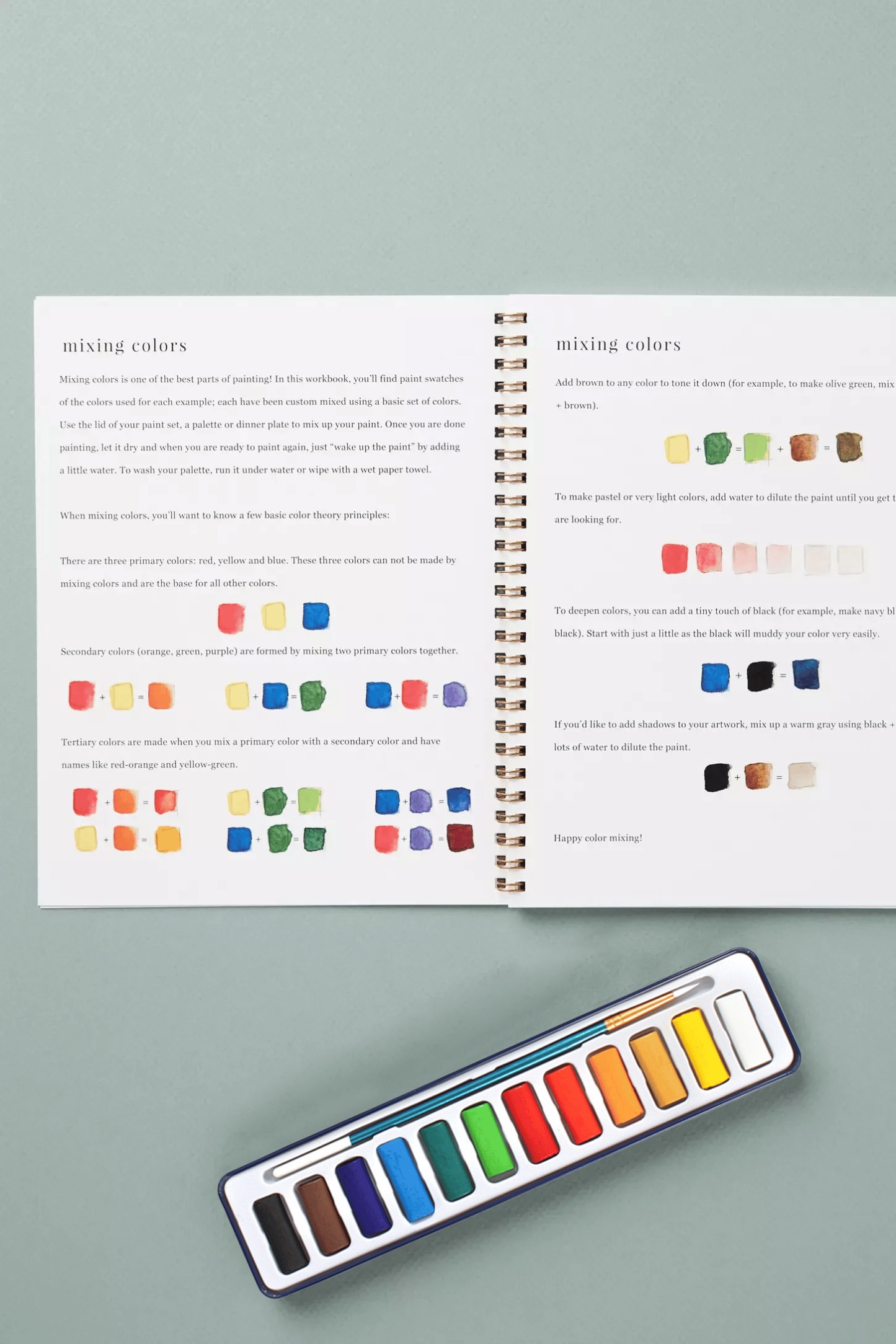 🖼️Beginner-Friendly💕 Watercolor Workbook
