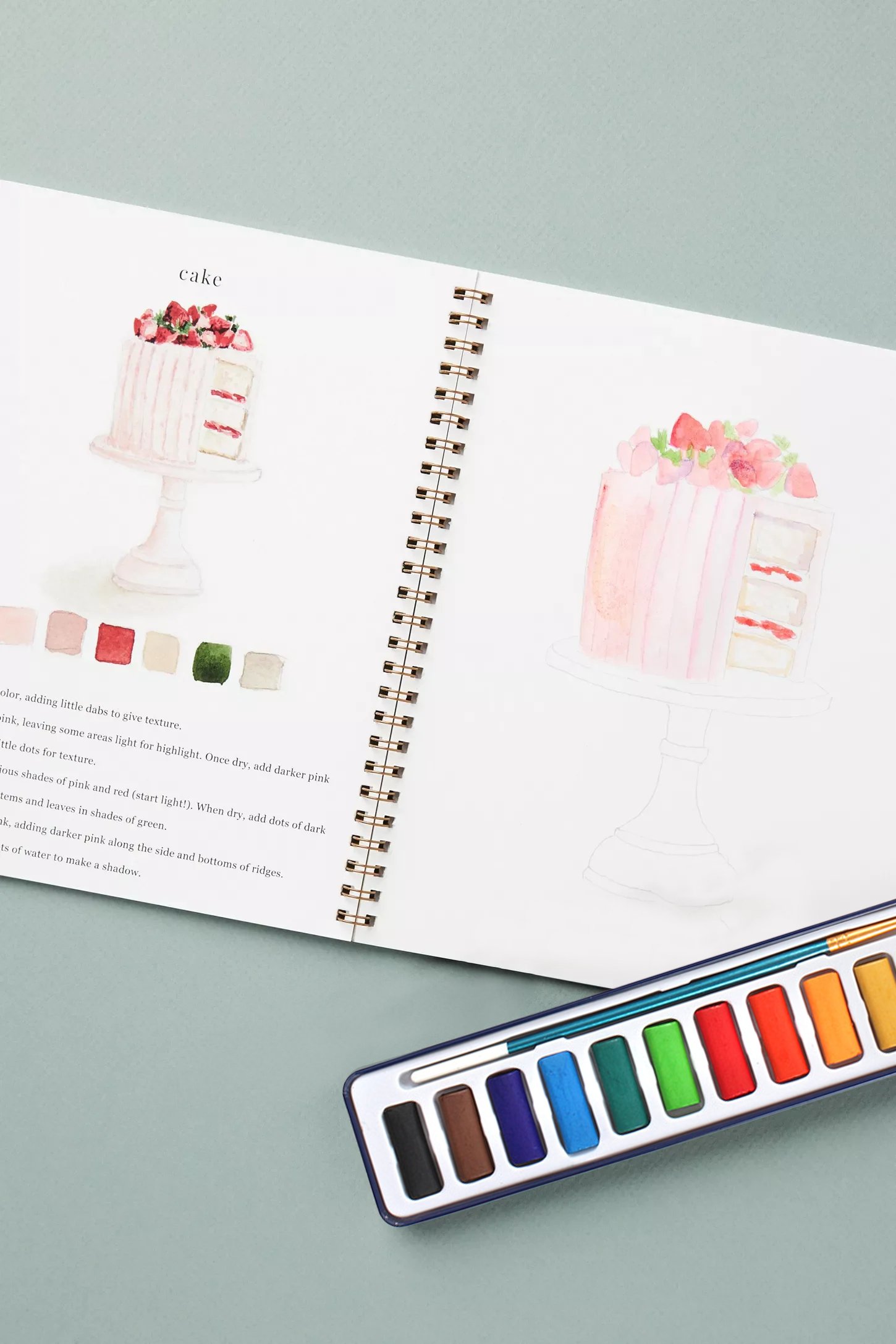 🖼️Beginner-Friendly💕 Watercolor Workbook