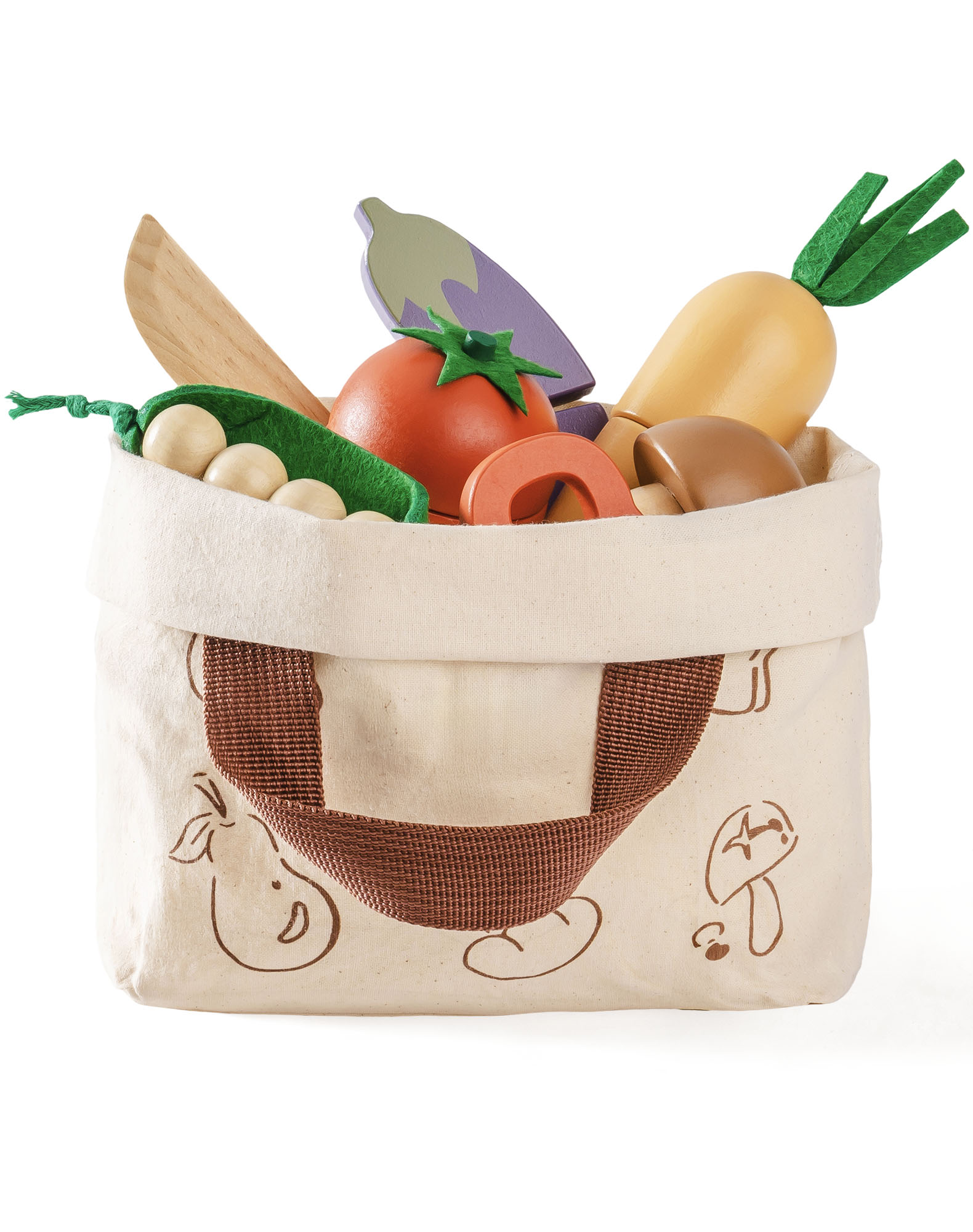 ROBUD Wooden Childs Play Food Set - Vegetables