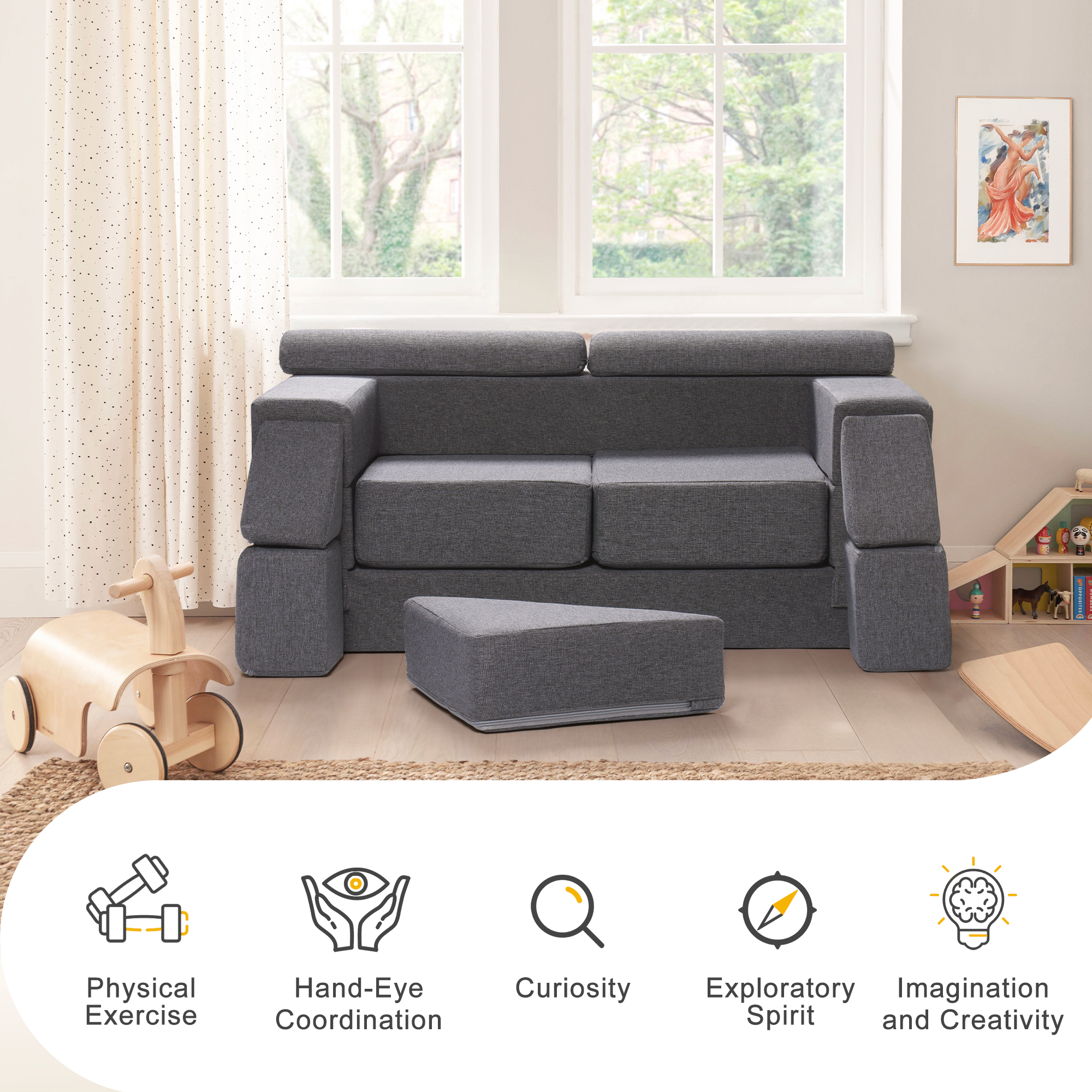 ROBUD Modular Kids Play Couch