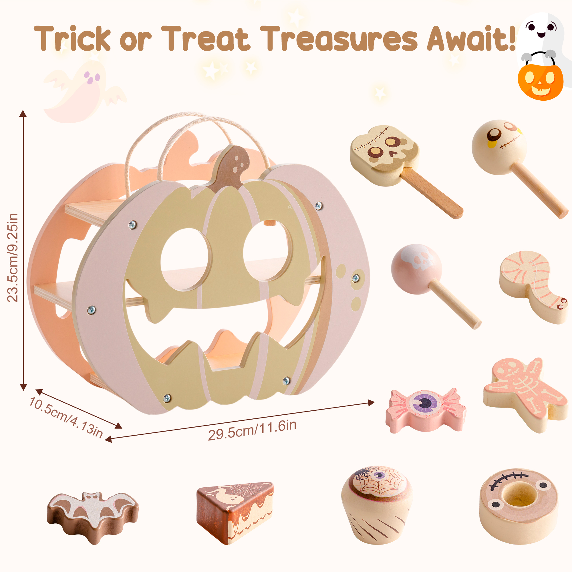 ROBUD Halloween Candy House Play Food Set for Kids