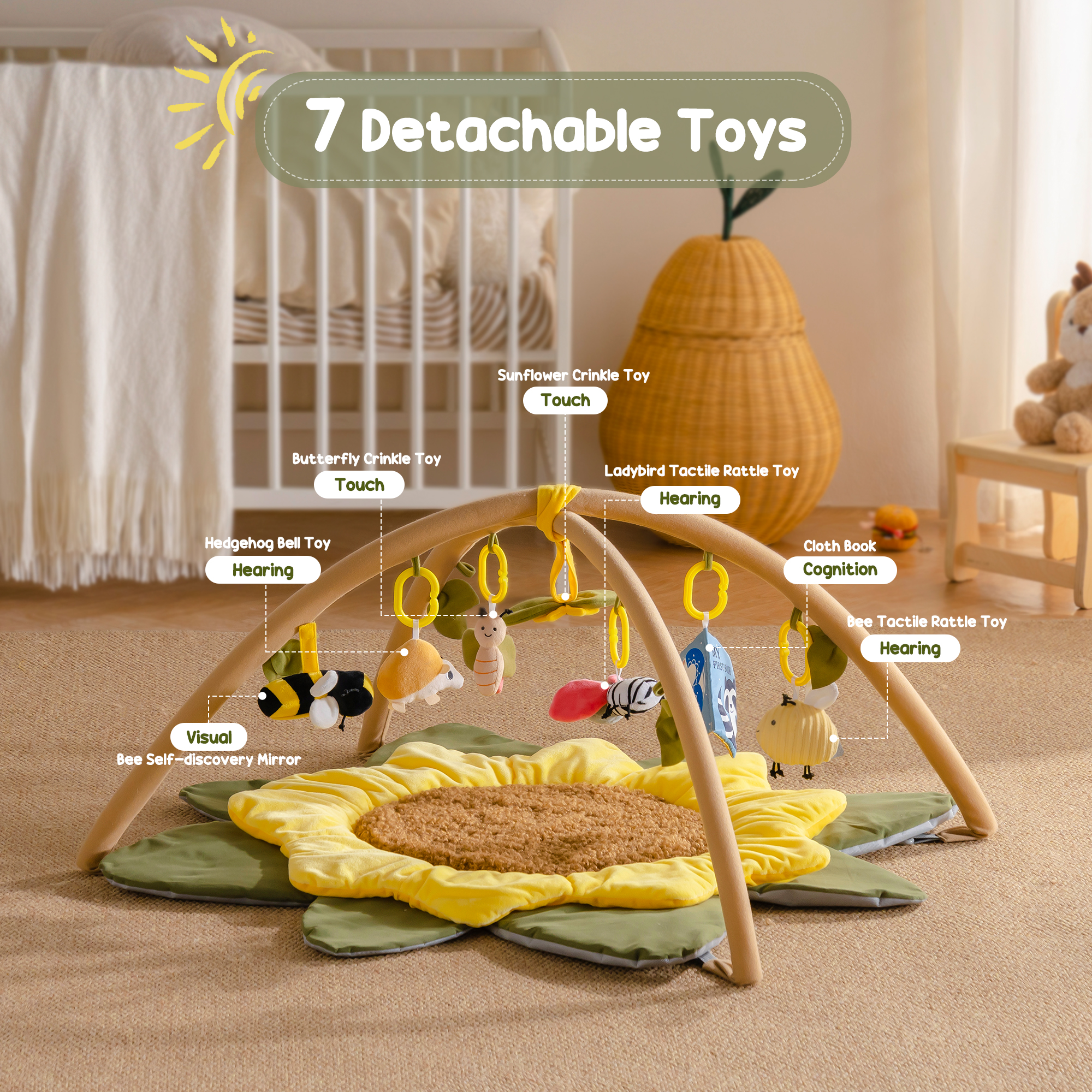 ROBUD Baby Sunflower Gym