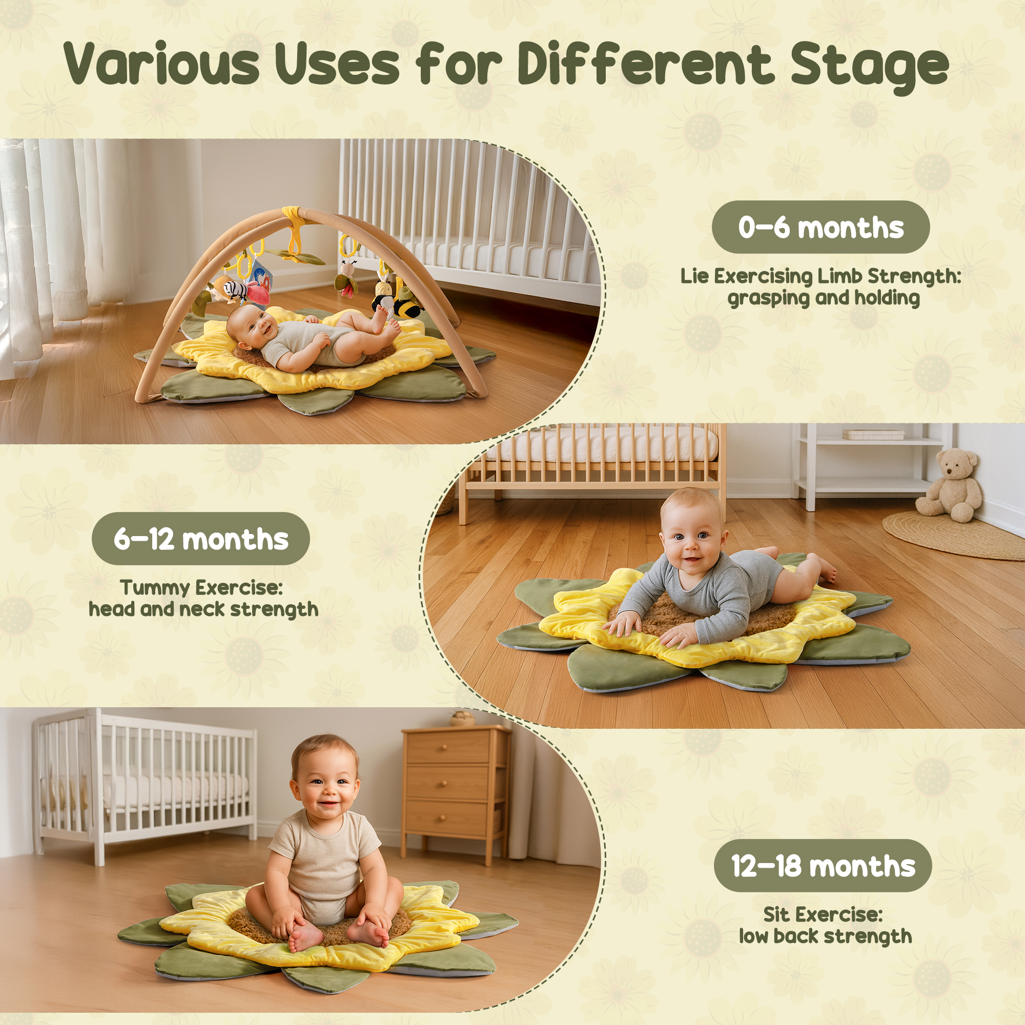 ROBUD Baby Sunflower Gym