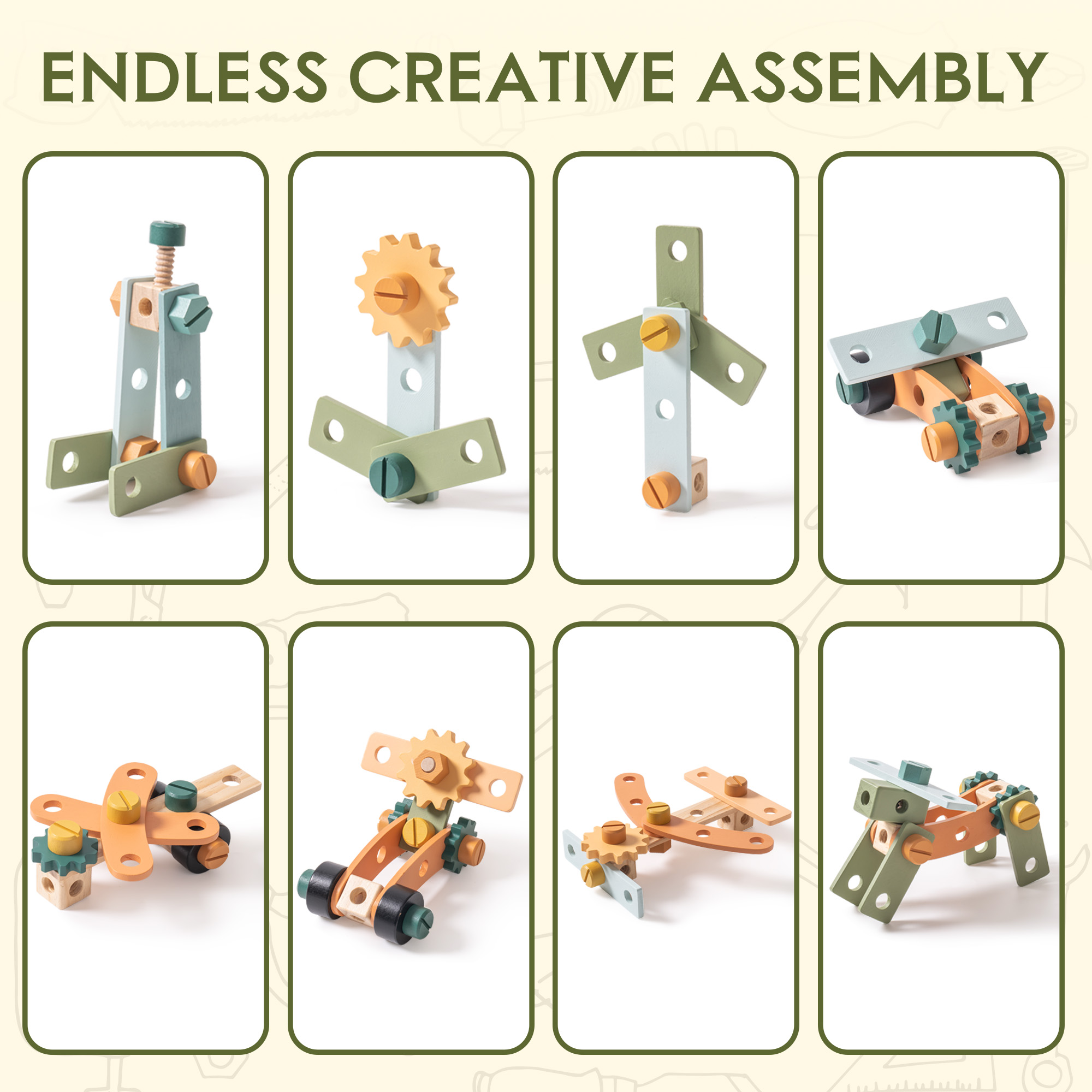 Avocado Green Tool Bench