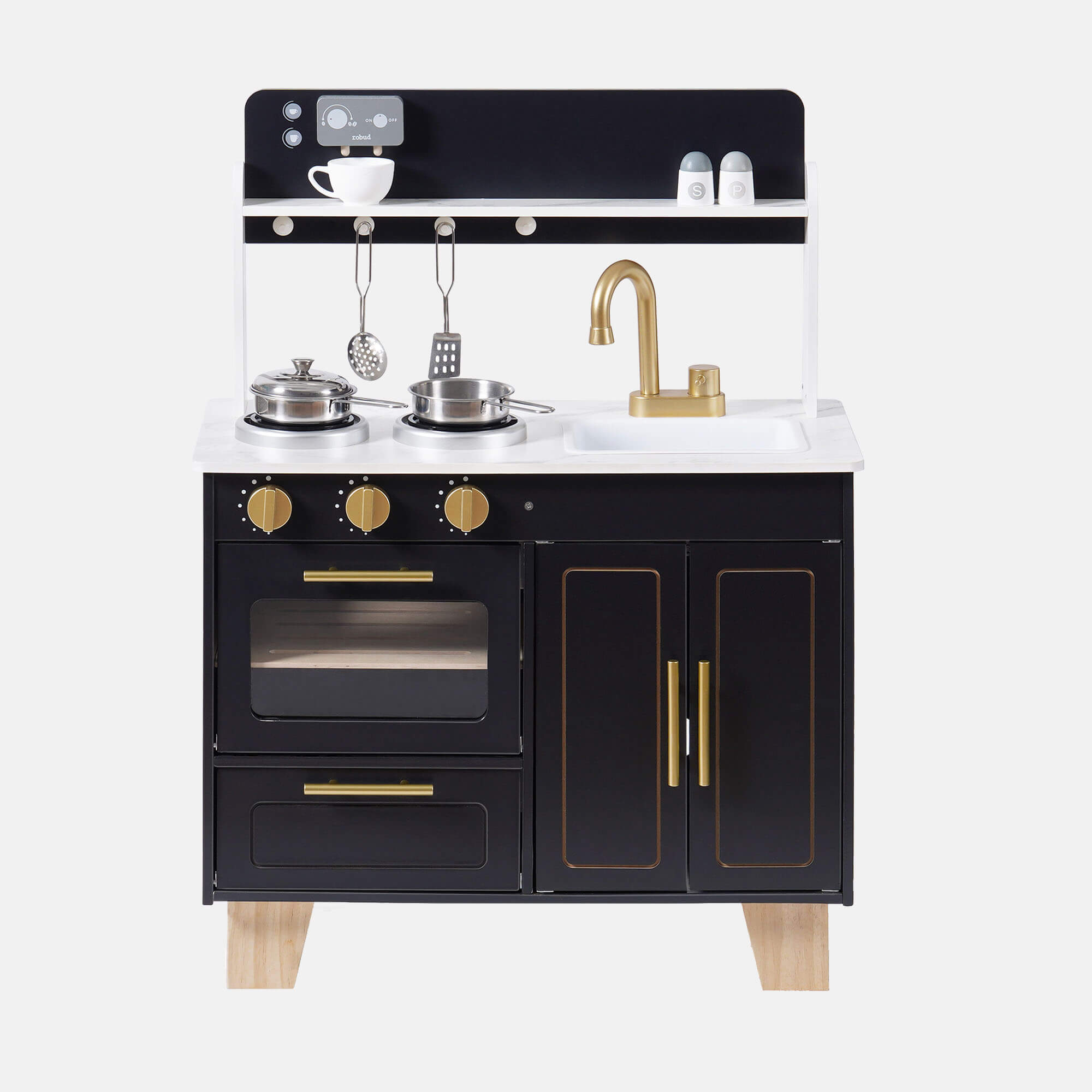 ROBUD Wooden Kitchen Playset - Obsidian
