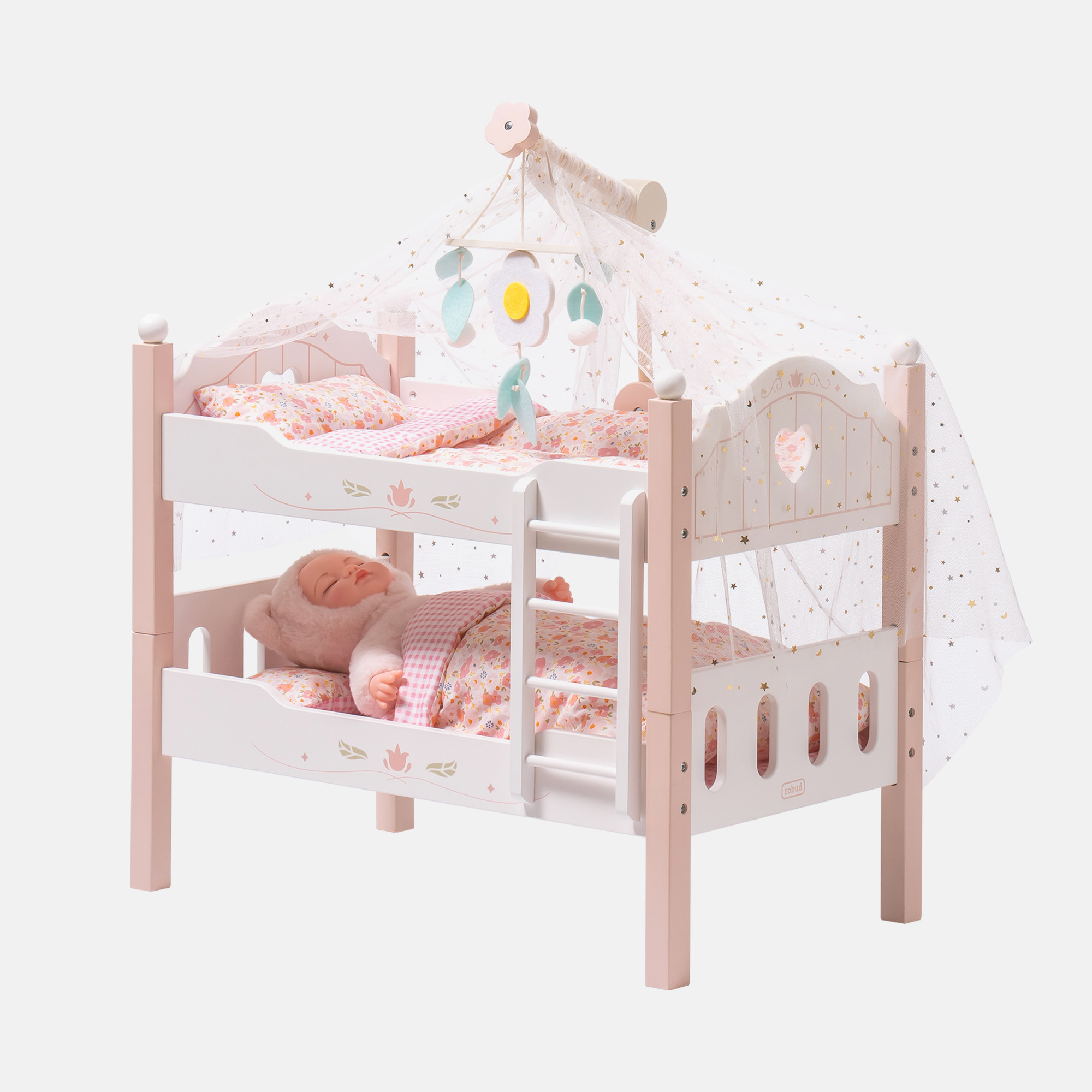 ROBUD Baby Doll Crib - Pink