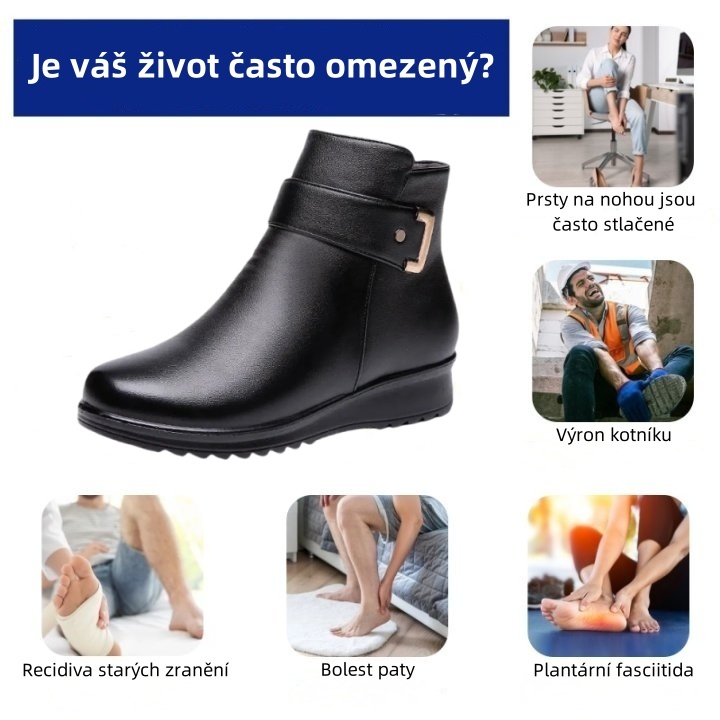 Sennery® - Ergonomická, nepromokavá, kožená ortopedická obuv pro úlevu od bolesti - Nová zimní kolekce