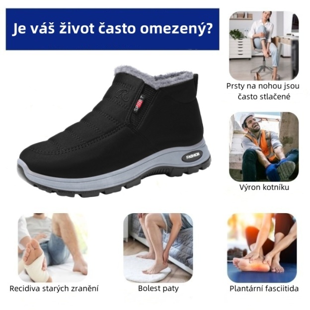 Sennery® - Ergonomická zimní ortopedická obuv pro bolesti nohou, kolen a zad - Unisex