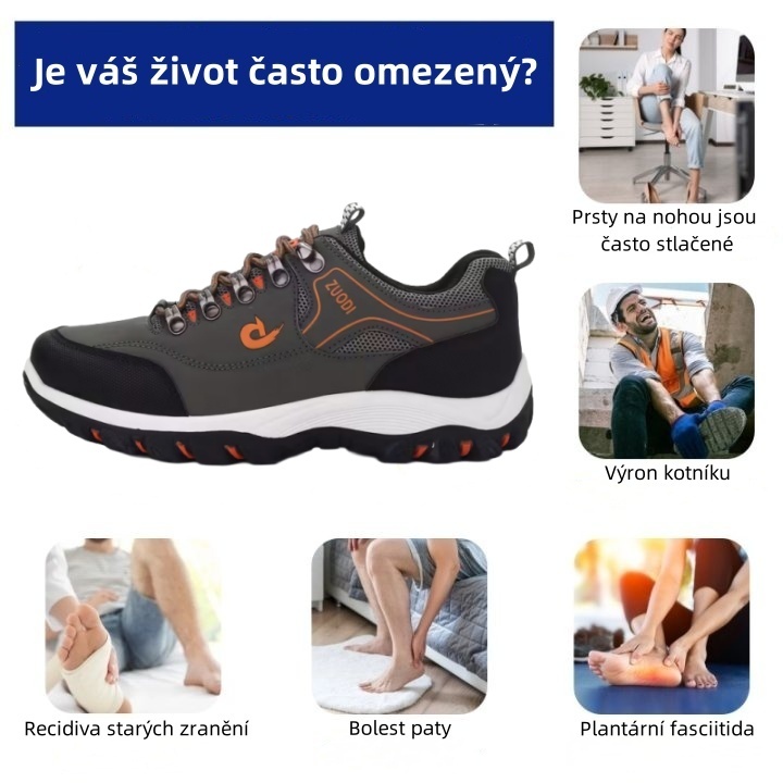 Ortopedická obuv Sennery® – Ergonomicky navržená pro úlevu od bolesti zad, kloubů a nohou – Unisex.