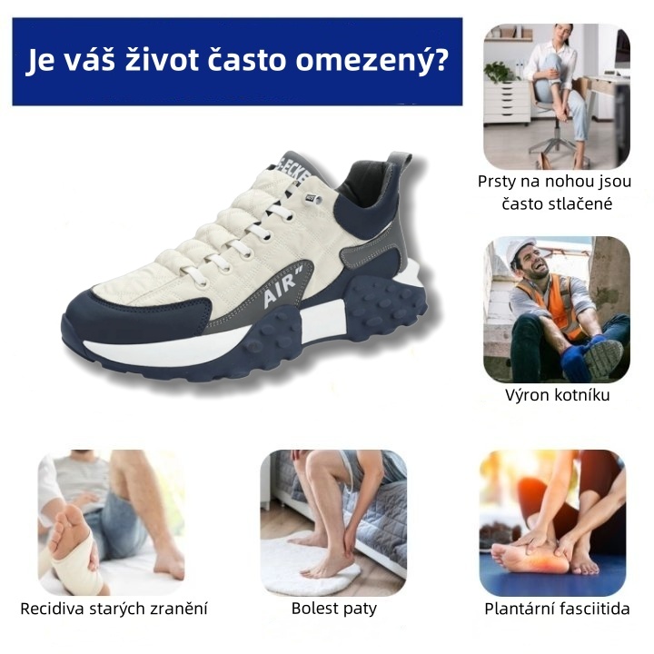 Ortopedická obuv Sennery® | Ergonomicky navržená pro úlevu od bolesti zad, kloubů a nohou a poskytuje výjimečné pohodlí (AIR).