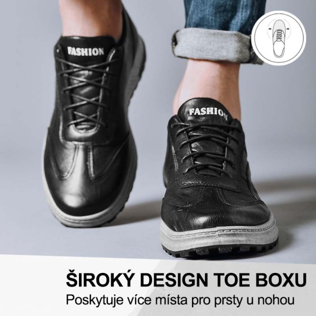 (🔥Dnes sleva 50 % – vezměte si to!) Prémiová stylová ortopedická obuv 👞 – Ergonomický design pro úlevu od bolesti