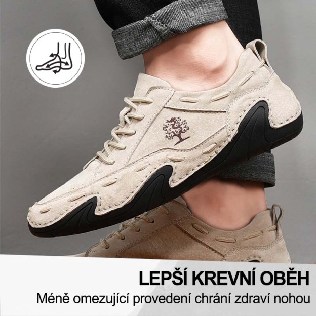 1捷克(🔥Dnes sleva 50 % – vezměte si to!) Prémiová stylová ortopedická obuv 👞 – Ergonomický design pro úlevu od bolesti