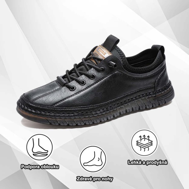 捷克(🔥Dnes sleva 50 % – vezměte si to!) Prémiová stylová ortopedická obuv 👞 – Ergonomický design pro úlevu od bolesti