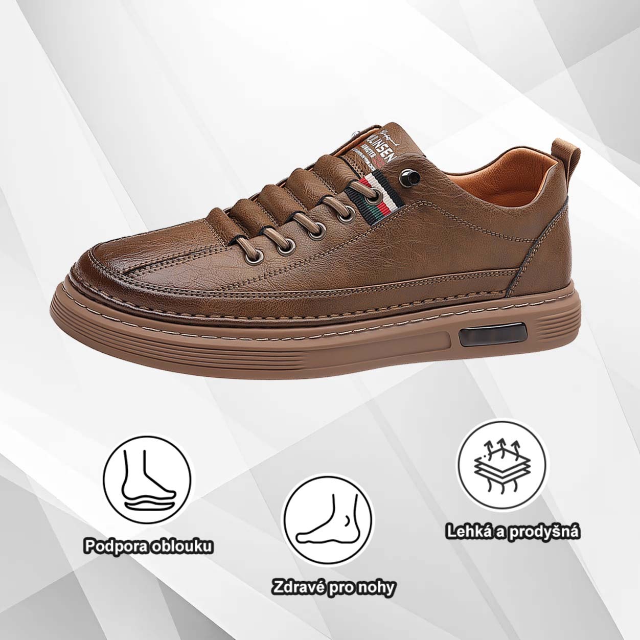 (🔥Dnes sleva 50 % – vezměte si to!) Prémiová stylová ortopedická obuv 👞 – Ergonomický design pro úlevu od bolesti
