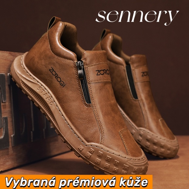 Ortopedická obuv Sennery® - Vhodná pro celodenní chůzi, zmírňuje bolesti nohou, kolen a zad - Ručně vyrobená z pravé kůže.