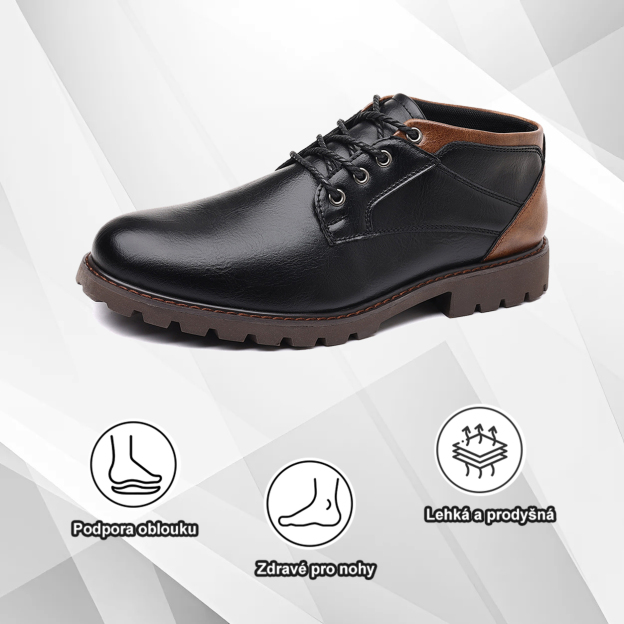 (🔥Dnes sleva 50 % – vezměte si to!) Prémiová stylová ortopedická obuv 👞 – Ergonomický design pro úlevu od bolesti