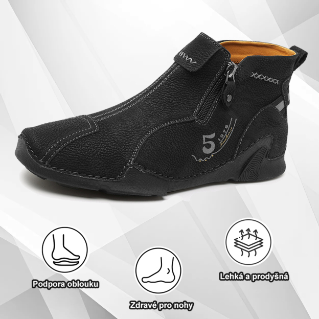 (🔥Dnes sleva 50 % – vezměte si to!) Prémiová stylová ortopedická obuv 👞 – Ergonomický design pro úlevu od bolesti