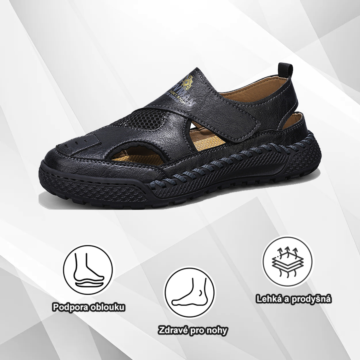 (🔥Dnes sleva 50 % – vezměte si to!) Prémiová stylová ortopedická obuv 👞 – Ergonomický design pro úlevu od bolesti