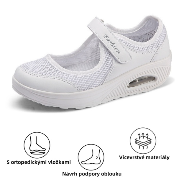 [🔥Dnes za poloviční cenu - Nenechte si to ujít] Dámská prodyšná ortopedická obuv, vysoce účinná při tlumení nárazů - se 168 patenty na obuv👞 Usnadňuje chůzi