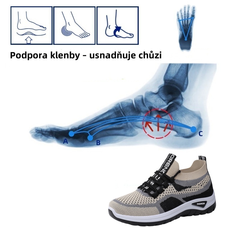 [🔥Dnes za poloviční cenu - Nenechte si to ujít] Ergonomická ortopedická obuv - Snadno se zbavte bolesti nohou 👞 Usnadněte si chůzi