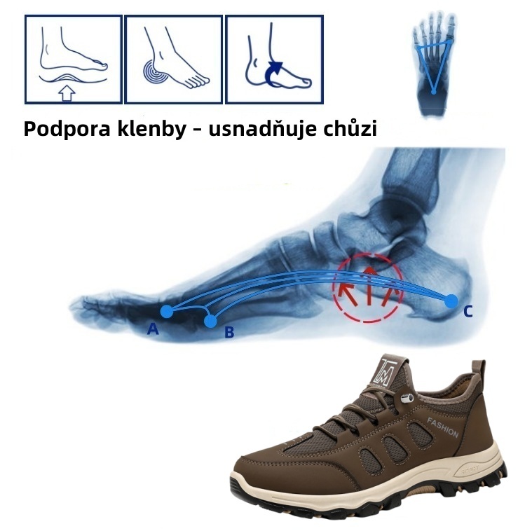 【🎁Dnes za poloviční cenu - Nenechte si to ujít】Ergonomická ortopedická obuv - Účinně chrání zdraví nohou✅