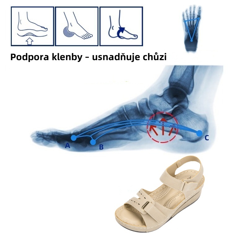 [🎁Dnes za poloviční cenu - nenechte si to ujít] Ergonomicky tvarované ortopedické sandály - bezbolestná chůze👞Zajišťují pohodlnější chůzi