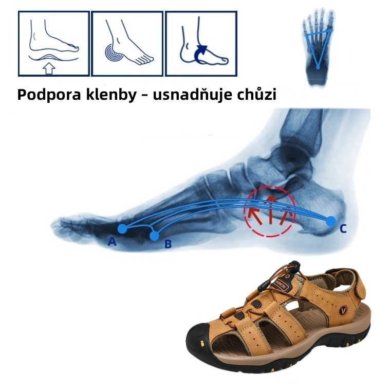 [🎁Dnes poloviční cena - nenechte si to ujít] Ergonomicky navržené ortopedické sandály - bezbolestná chůze 👞 dělají chůzi pohodlnější