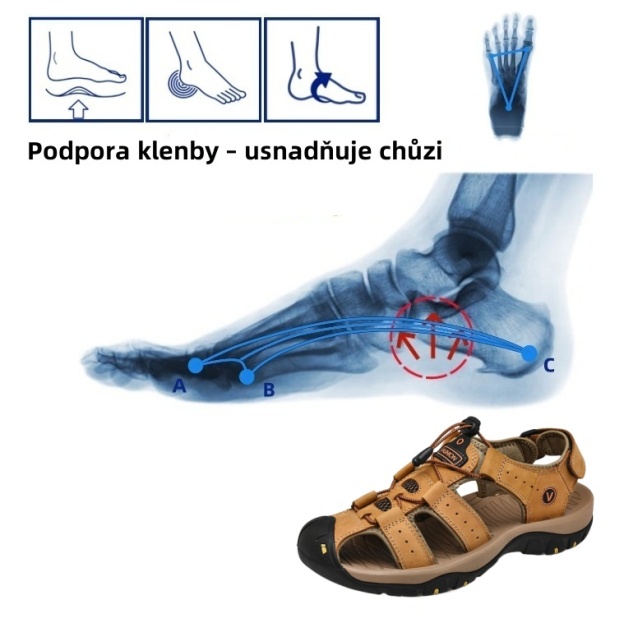 [🎁Dnes poloviční cena - nenechte si to ujít] Ergonomicky navržené ortopedické sandály - bezbolestná chůze 👞 dělají chůzi pohodlnější