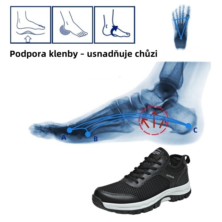 【🎁Dnešní 50% sleva - nenechte si ji ujít】 Ergonomicky tvarovaná ortopedická obuv - ulevuje od bolesti kloubů 👞 Snižuje tlak při chůzi