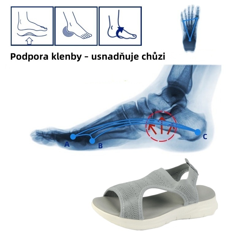 [🎁Dnes za poloviční cenu - nenechte si to ujít] Ergonomicky tvarované ortopedické sandály - bezbolestná chůze👞Zajišťují pohodlnější chůzi