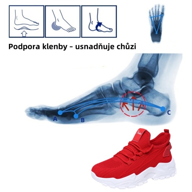 [🔥Dnes za poloviční cenu - Nenechte si to ujít] Ergonomicky tvarovaná ortopedická obuv - design s podporou klenby 👞Snadno se zbavte bolesti nohou