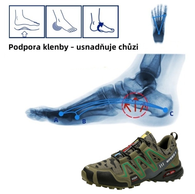 Ergonomická ortopedická obuv pro bolesti zad, kloubů a nohou - unisex