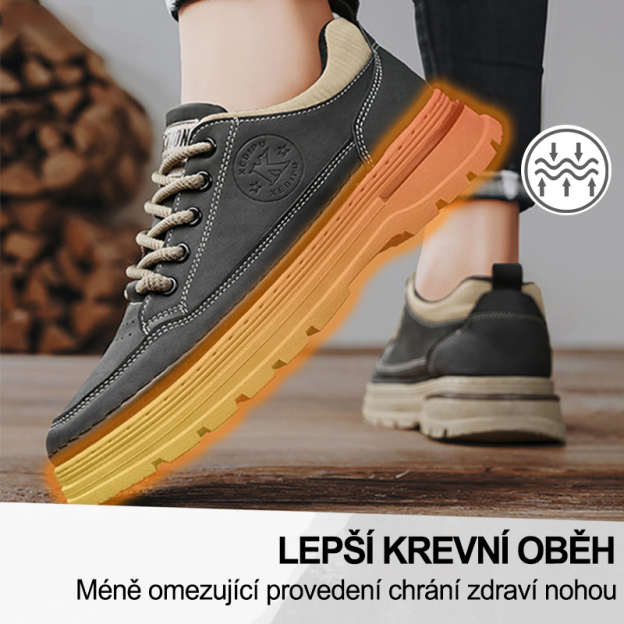 (🔥Dnes sleva 50 % – vezměte si to!) Prémiová stylová ortopedická obuv 👞 – Ergonomický design pro úlevu od bolesti