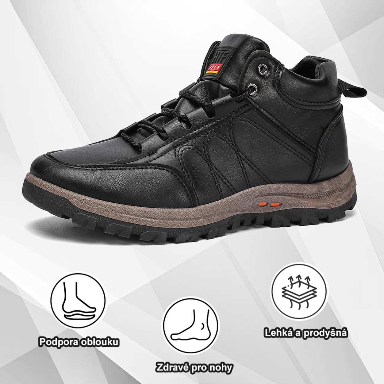 (🔥Dnes sleva 50 % – vezměte si to!) Prémiová stylová ortopedická obuv 👞 – Ergonomický design pro úlevu od bolesti