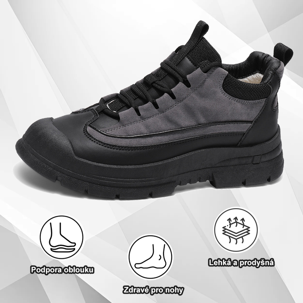 (🔥Dnes sleva 50 % – vezměte si to!) Prémiová stylová ortopedická obuv 👞 – Ergonomický design pro úlevu od bolesti