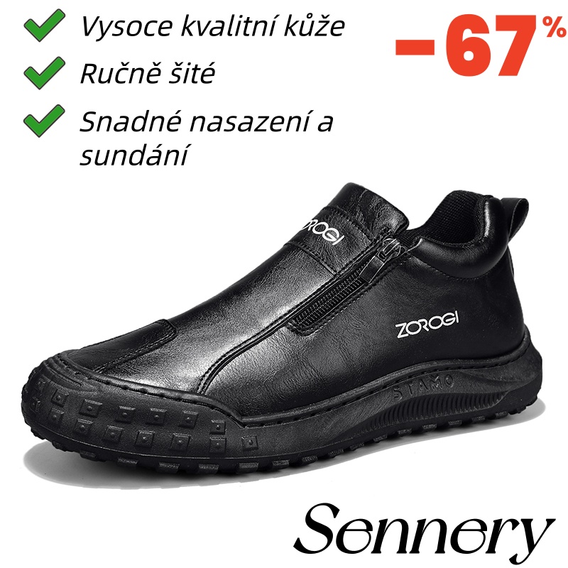 Ortopedická obuv Sennery® | Vyrobena z pravé kůže, měkká a pohodlná pro okamžité pohodlí.