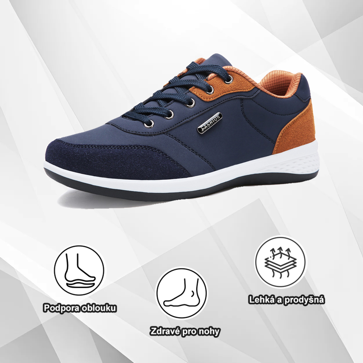 (🔥Dnes sleva 50 % – vezměte si to!) Prémiová stylová ortopedická obuv 👞 – Ergonomický design pro úlevu od bolesti