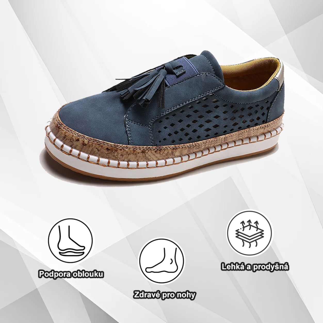 (🔥Dnes sleva 50 % – vezměte si to!) Prémiová stylová ortopedická obuv 👞 – Ergonomický design pro úlevu od bolesti