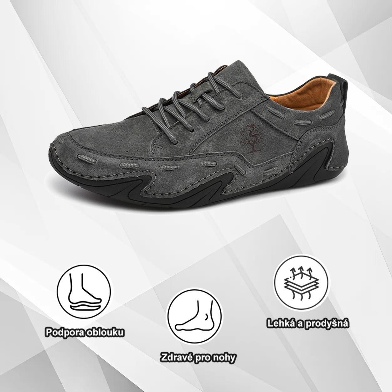 (🔥Dnes sleva 50 % – vezměte si to!) Prémiová stylová ortopedická obuv 👞 – Ergonomický design pro úlevu od bolesti